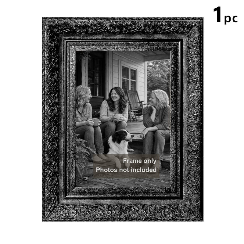 8" x 10" Black 1PC Desk Picture Frame for Pet Photo Display, Noir, 1, L 5 po x H 7 po