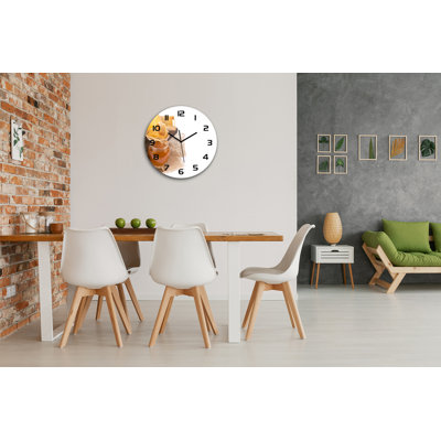 Jerryn Glass Wall Clock