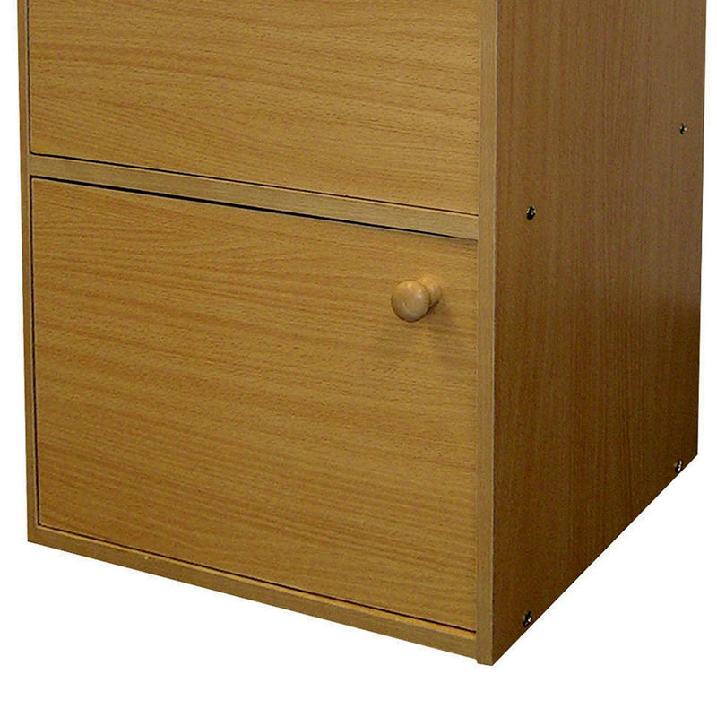 Bibliothèque standard H 24 "x l 12", Marron foncé, 24"H x 16.5"W x 12"D