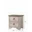 1 table de chevet 2 tiroirs style chalet vieilli