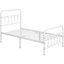 Lit plateforme classique en fer avec tête de lit et pied de lit-848028357-901025118