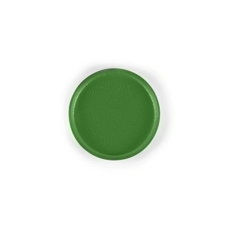 Vaisselle en verre assiette ronde en verre de paprika de 9,5 po de diamètre, Vert
