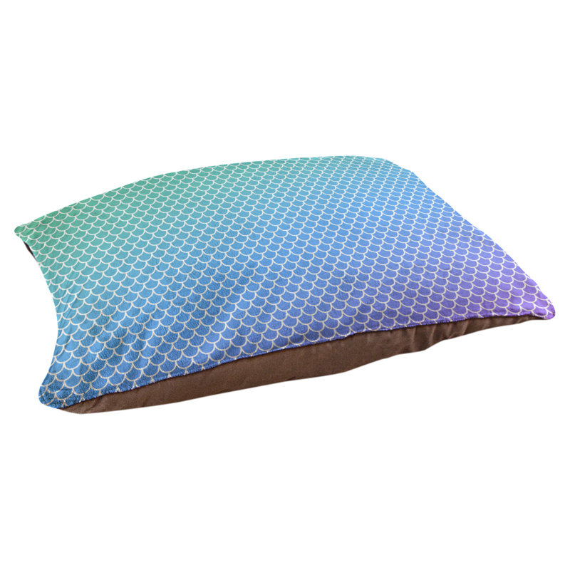 Coussin d'extérieur Campion, Grand (l 42,5 po x P 32,5 po x H 14 po), Rose / bleu clair