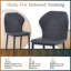 Chaise de salle à manger rembourrée avec structure en fer Steves-1946743011-1988682858