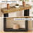 54"Narrow Console Table with U-Shaped Pedestal-541289896-541289898