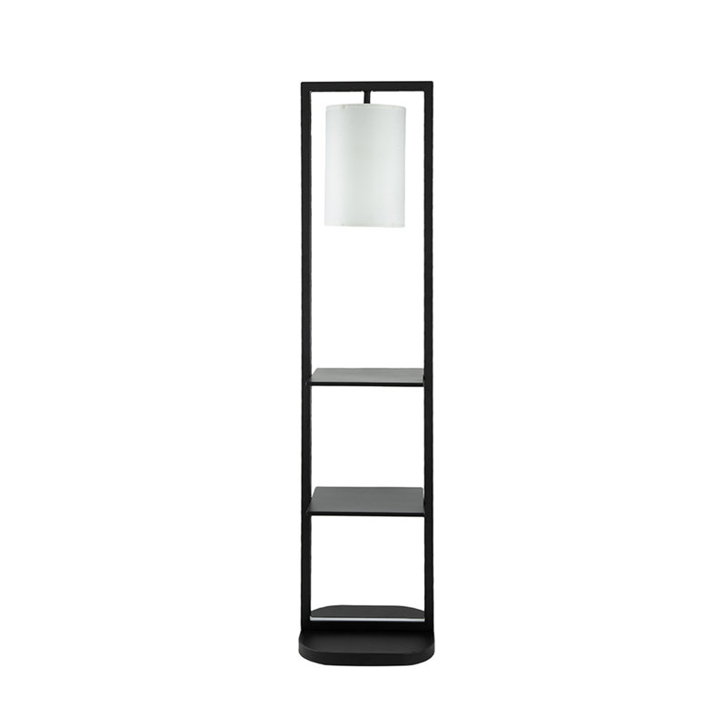 Support vertical pour plante à deux niveaux avec lumière, tablette d'intérieur en fer de 74 pouces avec douille E26, mobilier d'appoint étroit pour la décoration du salon