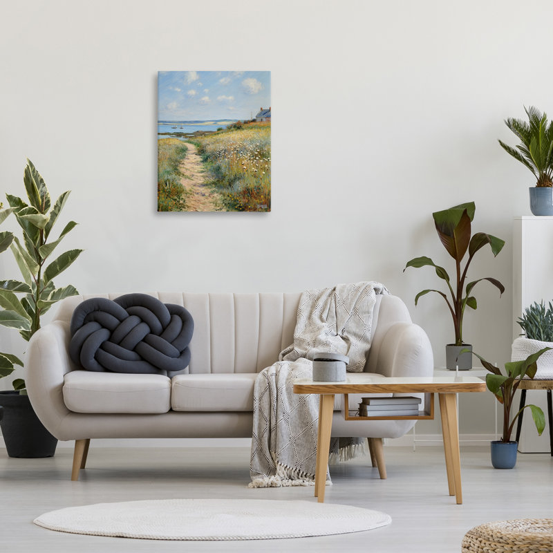 «Coastal Meadow Path» par RB sur, H 30 po x l 24 po