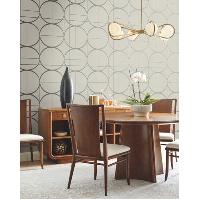Geometric Metallic Wallpaper Roll