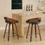 Tabourets de bar rembourrés en similicuir Riggan-1862300670