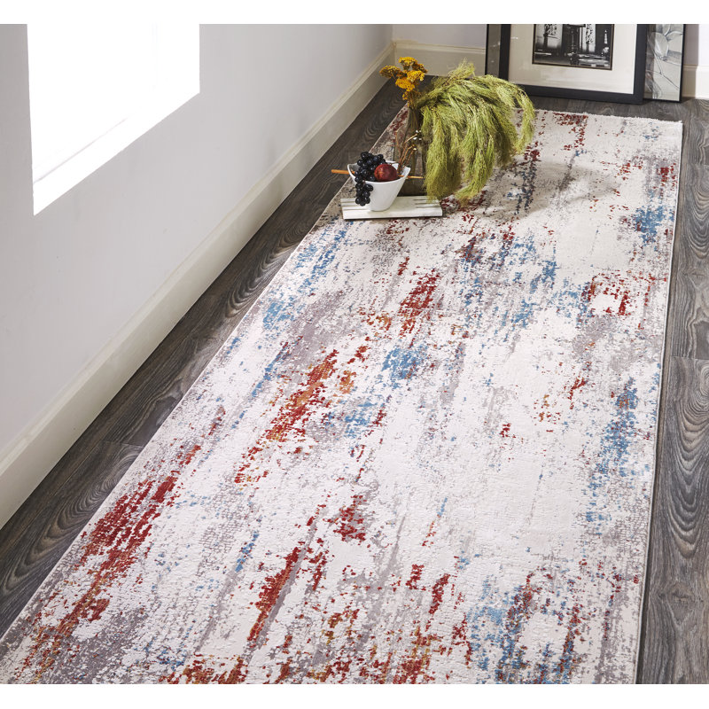 Whitten Abstract Indoor Rug, Runner 3'1" x 10'