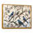 Toile avec cadre flottant or