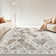 Machine Washable Non-Slip Oriental Area Rug Brown/Beige