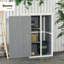 Wooden Small Shed, Garden Storage Shed With Shelves And Bolt Latch