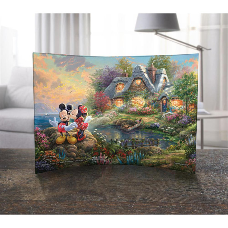 Imprimé acrylique incurvé Disney Mickey and Minnie