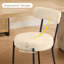 Ensemble de 2 tabourets de bar modernes, hauteur comptoir 66 cm, beige-411639332