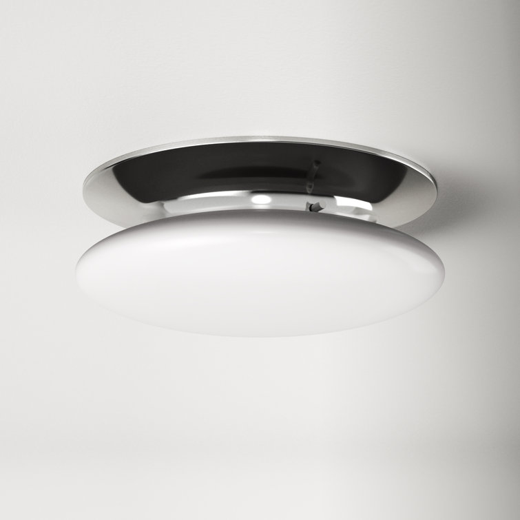Alexander Single Light Glass LED Flush Mount
