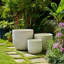 Jardinières Minimalist texturisées en résine