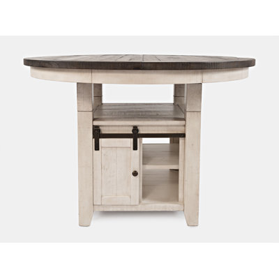 Ensemble de salle à manger en bois massif 5 pièces Karley 