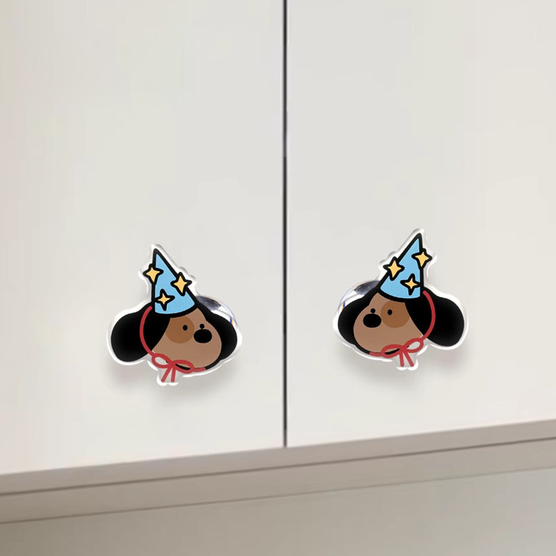 Mignonne poignée de porte d'armoire en acrylique