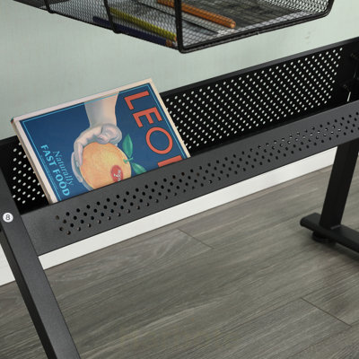 Drafting Table, 0-70° Adjustable Glass Top Artist Table  - Height Adjustable Drafting Desk with Large Storage for Painting & Crafting - Ideal for Desi