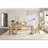 Farmhouse Rectangular Dining Table for 4-6