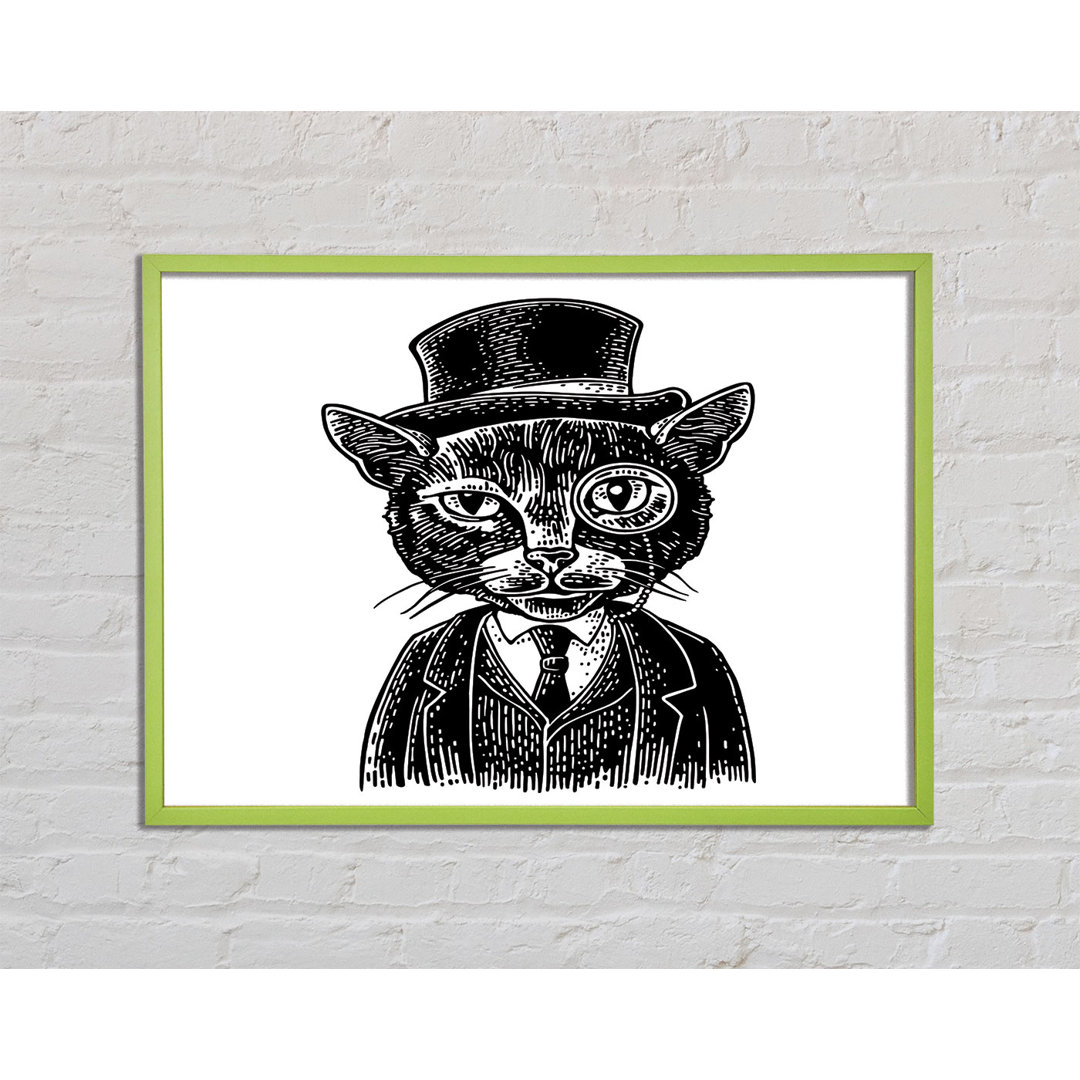 Atalay The Top Cat Monocle - Einzelner Bilderrahmen Kunstdrucke