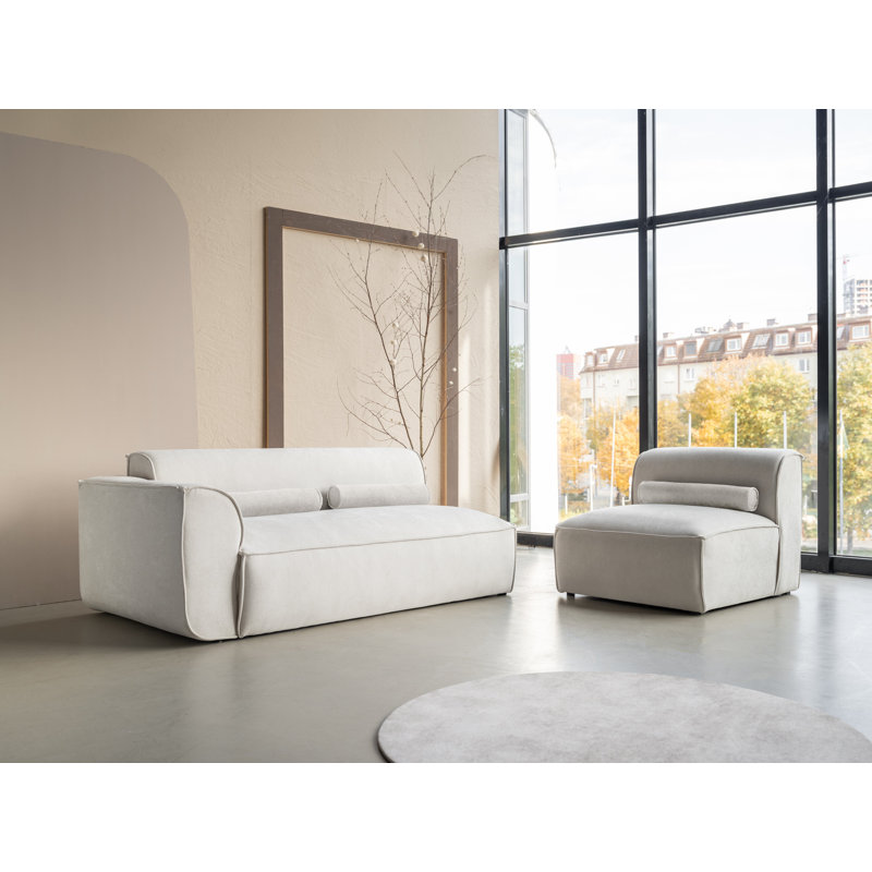 Flex Felix 3 Seater Seating Component, Beige, Left Hand Facing