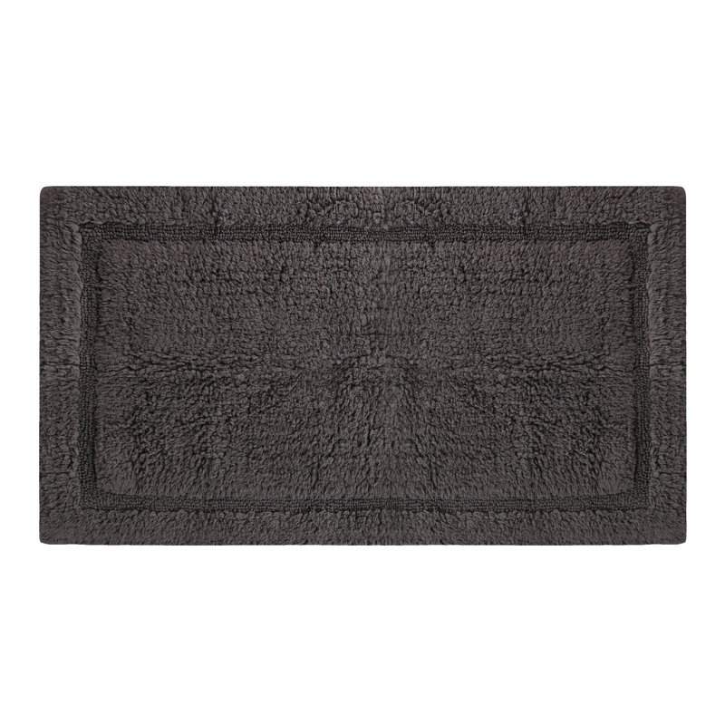  Organic Cotton Reversible Bath Mat – 3000 GSM, GOTS Certified, Ultra-Thick & Super Absorbent | Soft, Plush & Quick-Drying Bathroom Rug