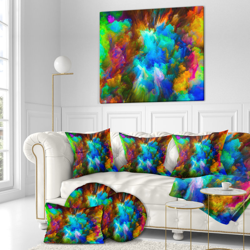 « color 3d explosion », reproduction d’impression sur toile tendue, H 30 po x l 40 po x P 1,5 po