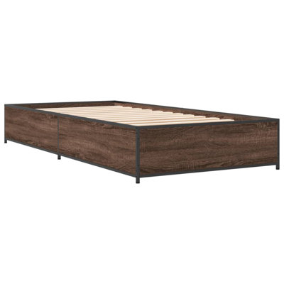 Vidaxl Bed Frame Engineered Wood And Metal