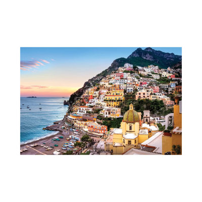 «Positano, Church Santa Maria Assunta I» par Susanne Kremer, reproduction de photo sur toile tendue