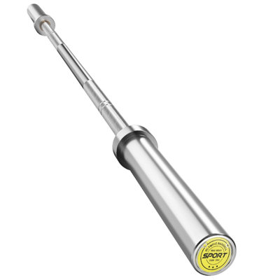 Barre de poids olympique 7 pi, barre de poids pour l'haltérophile et la force de levage, barre olympique de 45 lb, grande capacité de 1000 lb, presses à banc