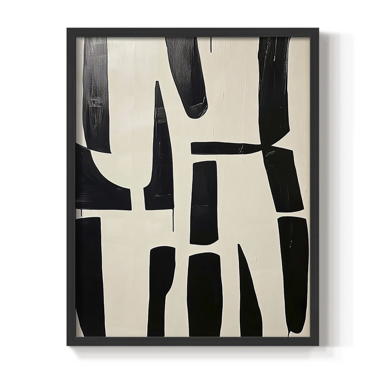 "ABSTRACT Series DCLxxxvii" par J Paul, Noir, noir, noir, noir, H 11 po x l 9 po
