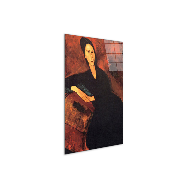 "Portrait of Anna Zborowska" by Modigliani Amedeo 53×79.5 cm CrystalArt Acrylic Glass Effect, Lightweight Ready to Hang
