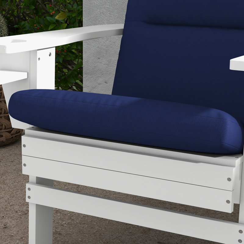 Outdoor 2'' Adirondack Chair Seat Cushion, Blue