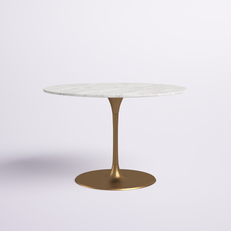 Round Marble Top Dining Table - Elegant & Modern