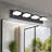 Modern 6-Light Black LED Vanity Mirror Light Fixture