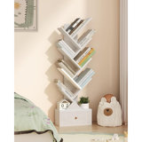 9 Tier Tree Book Shelf With Drawer, Floor Standing Bookshelf Sto...