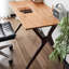Bureau multifonctionnel en bois d'orme stable 51,18 pouces