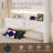 Canopy Bed with LED Lights & Headboard Storage,Barn Bed Frame,Bed Frame with LED Lights,Bed with Charging Station,No Box Spring Needed,Easy Assembly-1482172382-1482172380