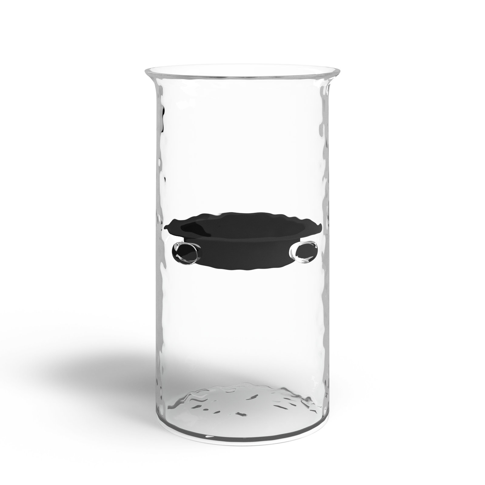Sakie Glass Hurricane Candle Holder, 10" H x 6" W x 6" D