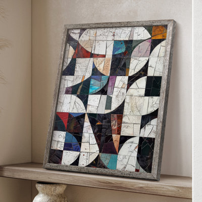 ABSTRACT Series L III, reproduction encadrée - bois massif