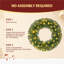 Pre-Lit Artificial Christmas Wreath with Multicolour and Warm White LED Lights-204250461
