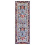 New Turkmen Afghan One-of-a-Kind Runner 2'10" X 8'2" Area Rug