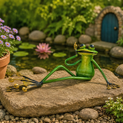 Animal Animals Weather Resistant Metal Garden Statue