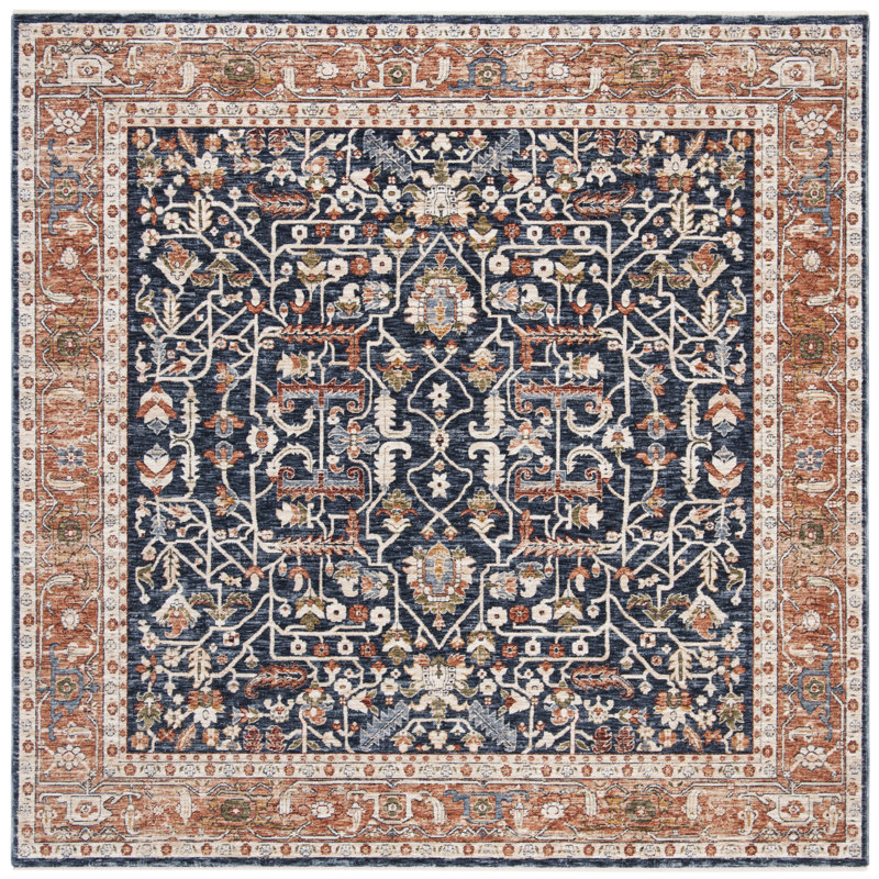 Christensen Performance Oriental Rug, Square 6'7"