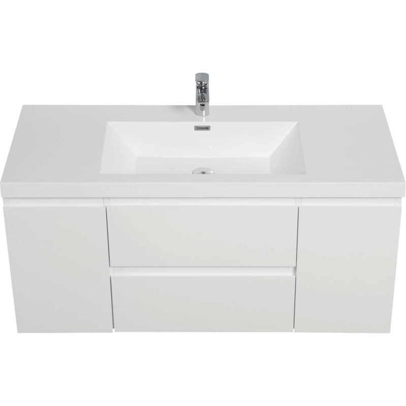 Meuble-lavabo simple 47,24 po avec plateau en résine Raiqa
