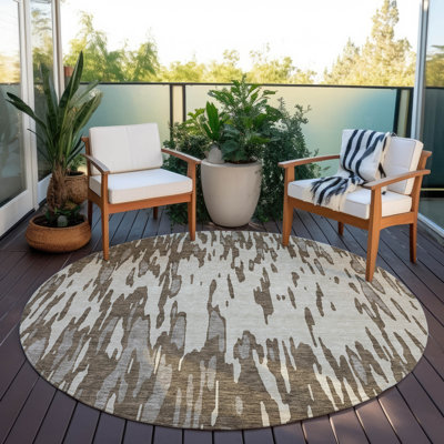 Tapis rectangulaire Aleighna avec envers antidérapant