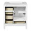 Meuble-lavabo 30 po avec lavabo en céramique et 4 tiroirs en bois massif