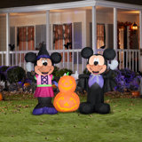 Airblown-Mickey and Minnie w/Pumpkins-Scene-Disney